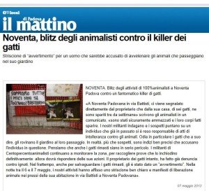 il Mattino di Padova 7 maggio 2013